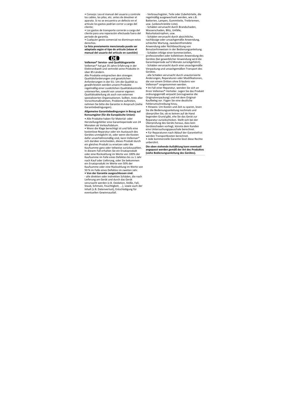 Velleman DVM840 User Manual | Page 49 / 49