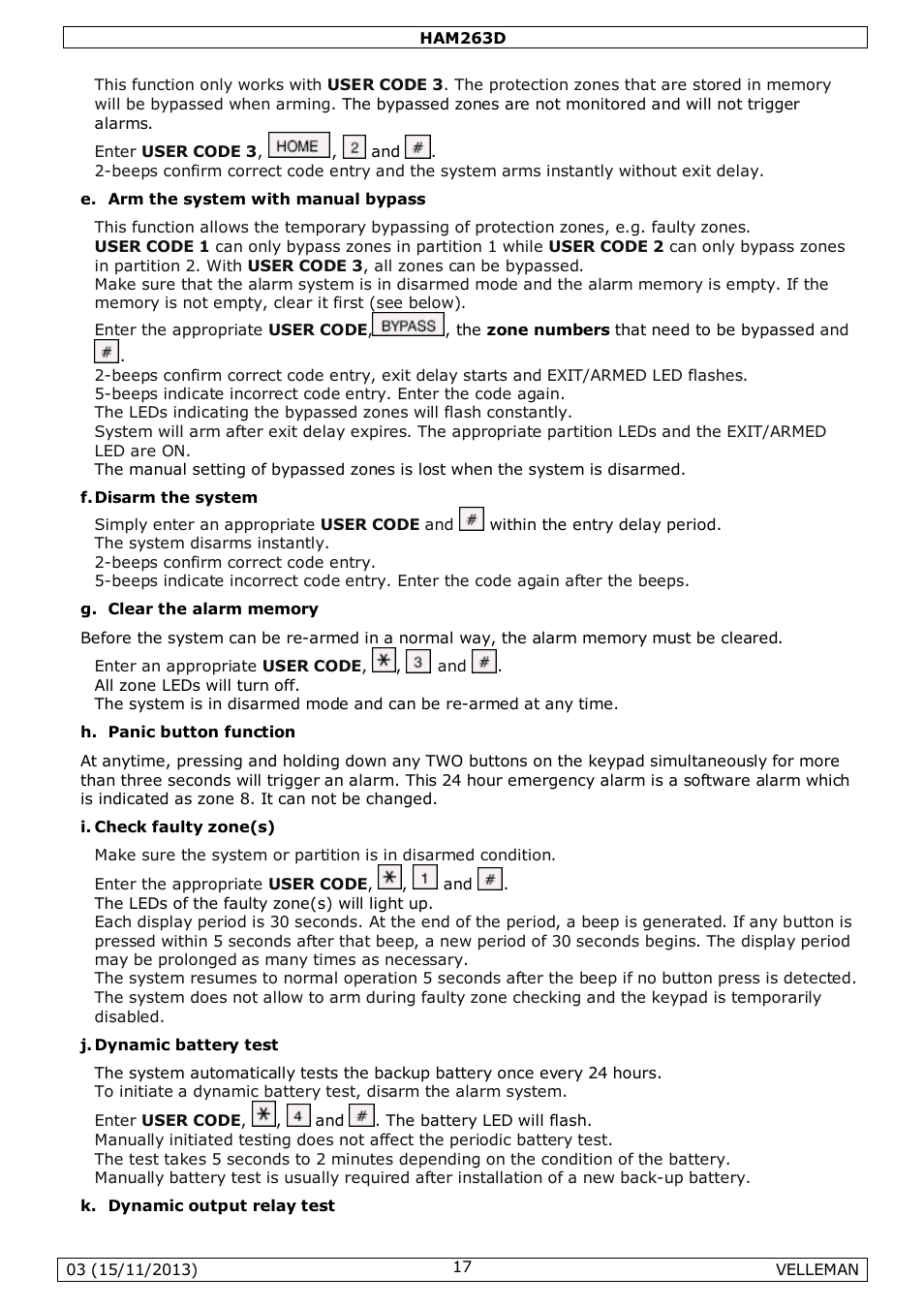 Velleman HAM263D User Manual | Page 17 / 88
