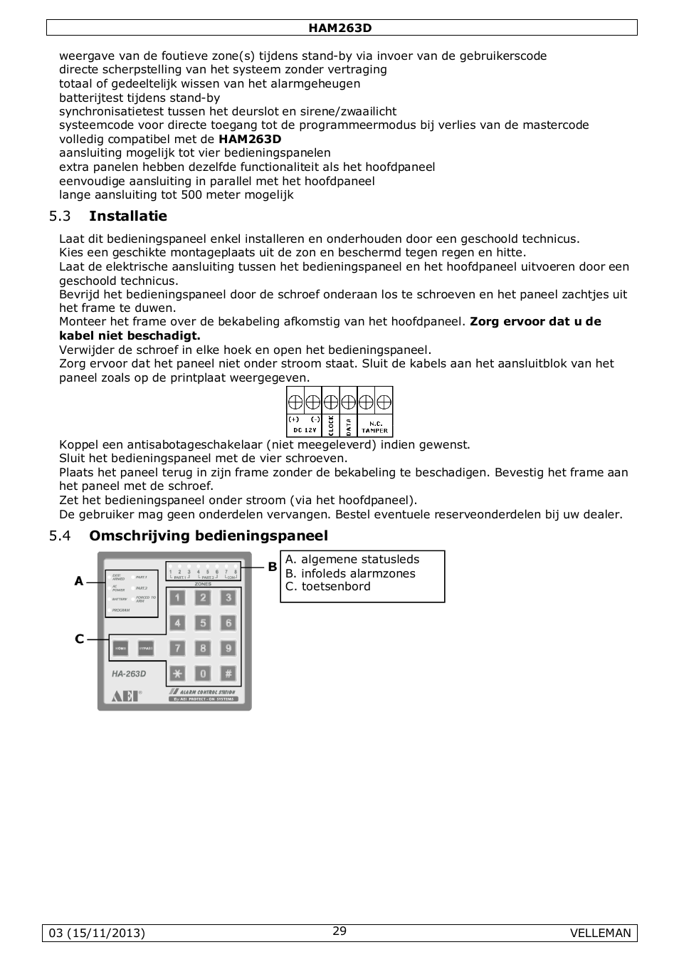 Velleman HAM263D User Manual | Page 29 / 88