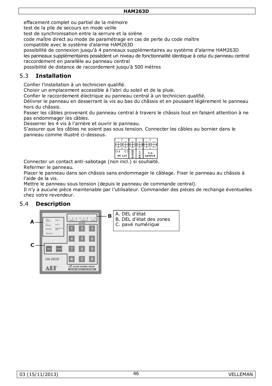 Velleman HAM263D User Manual | Page 46 / 88