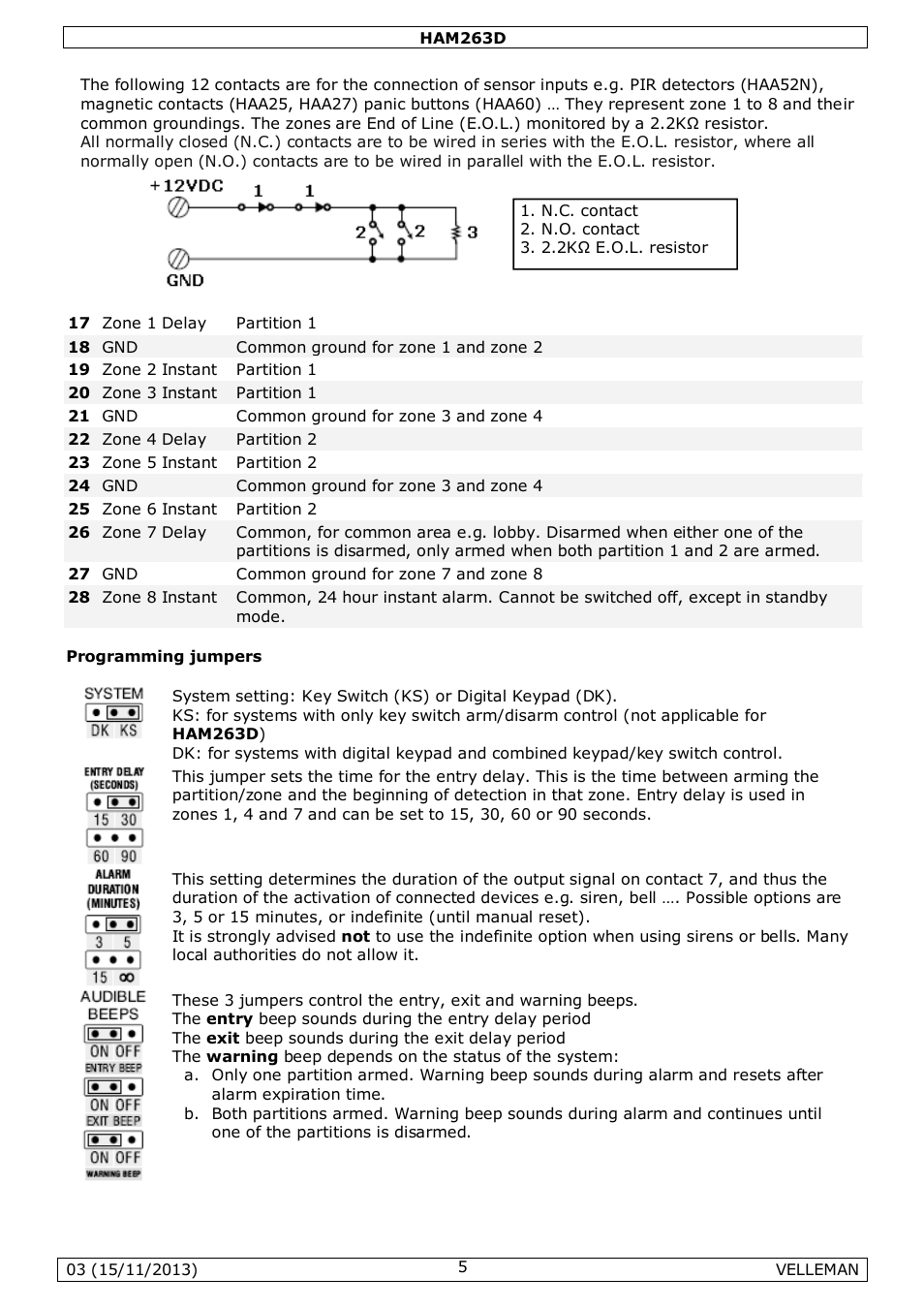 Velleman HAM263D User Manual | Page 5 / 88