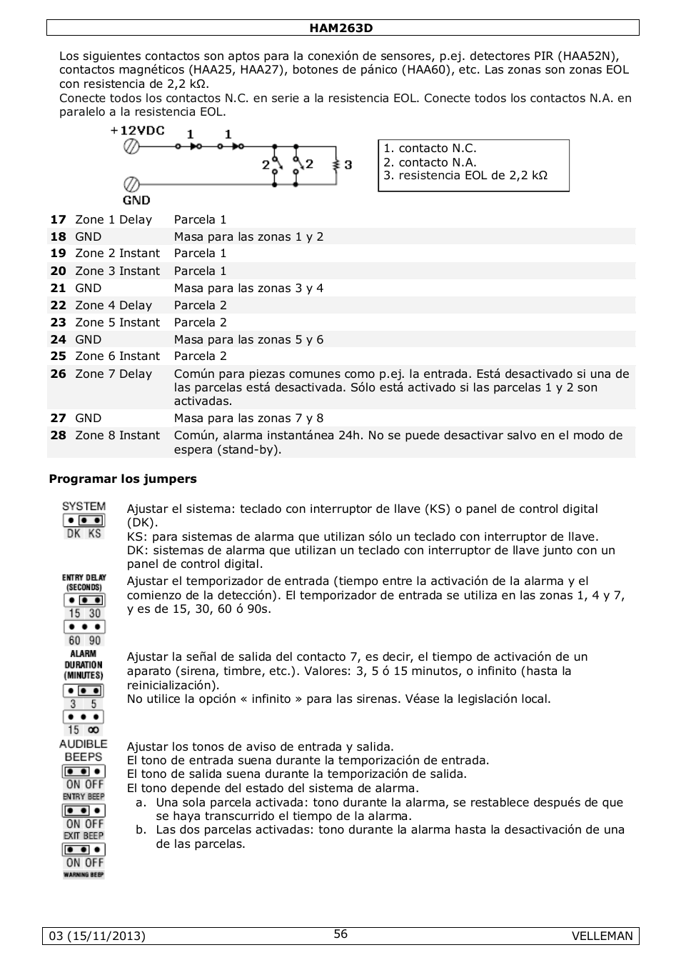 Velleman HAM263D User Manual | Page 56 / 88