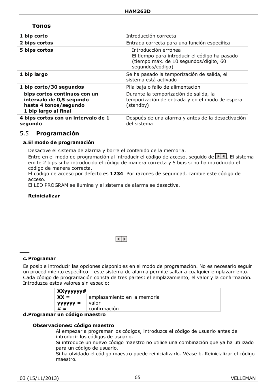 Velleman HAM263D User Manual | Page 65 / 88