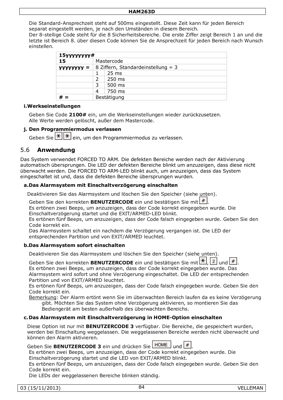 6 anwendung | Velleman HAM263D User Manual | Page 84 / 88
