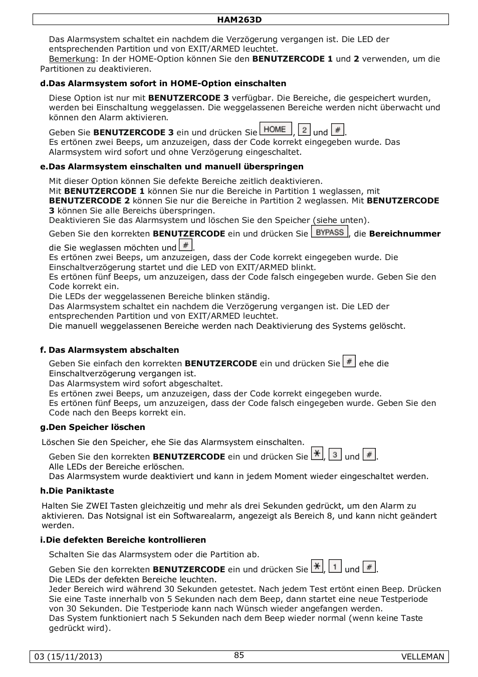 Velleman HAM263D User Manual | Page 85 / 88