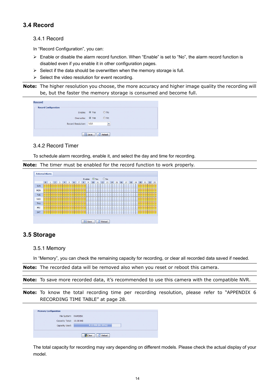 4 record, 5 storage | Velleman CAMIP11 Quick Installation Guide User Manual | Page 19 / 65