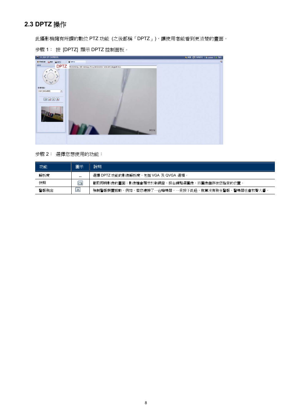 3 dptz 操作 | Velleman CAMIP11 Quick Installation Guide User Manual | Page 41 / 65