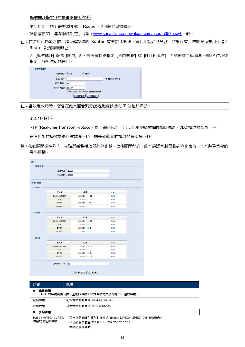 10 rtp | Velleman CAMIP11 Quick Installation Guide User Manual | Page 48 / 65