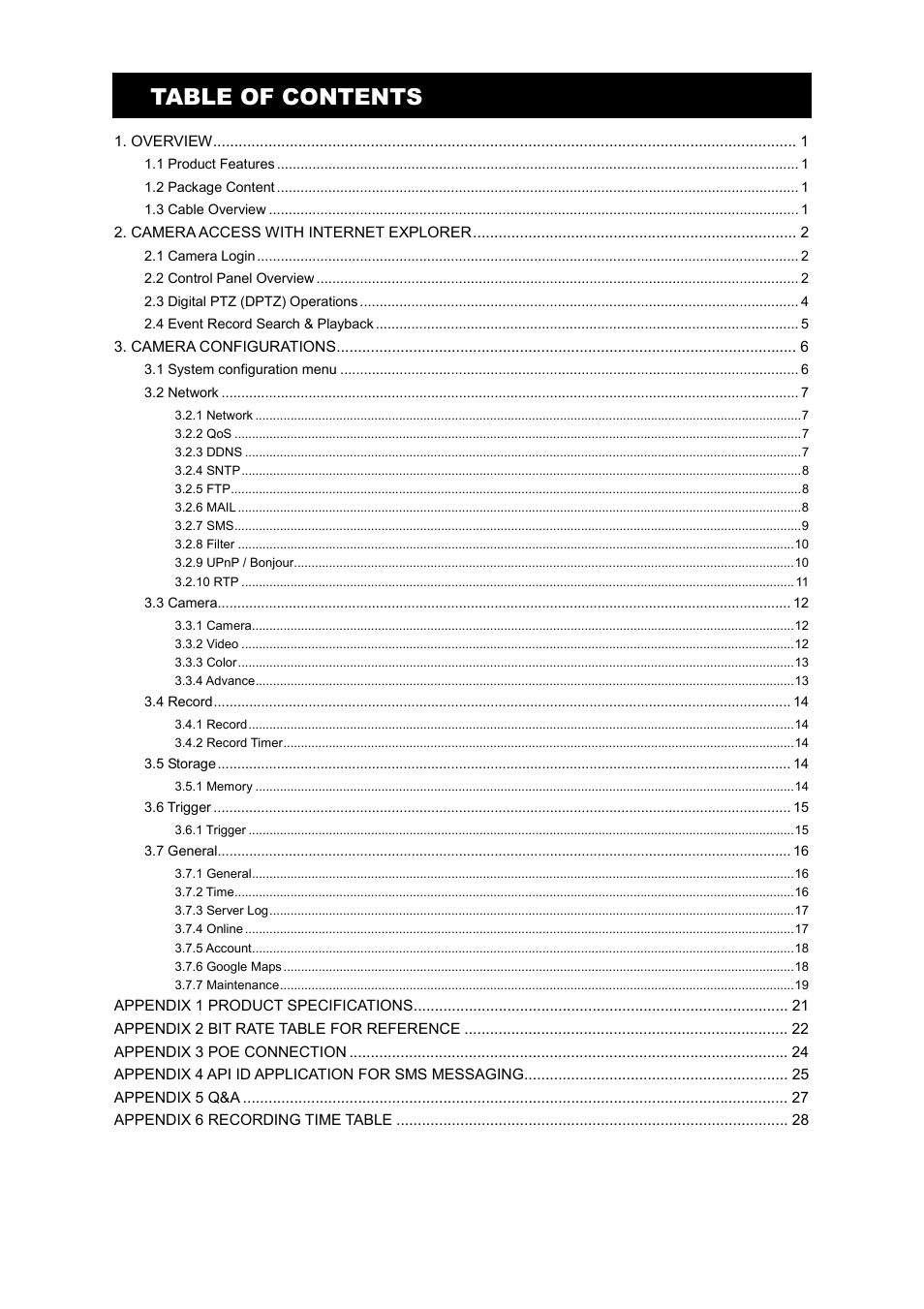 Velleman CAMIP11 Quick Installation Guide User Manual | Page 5 / 65