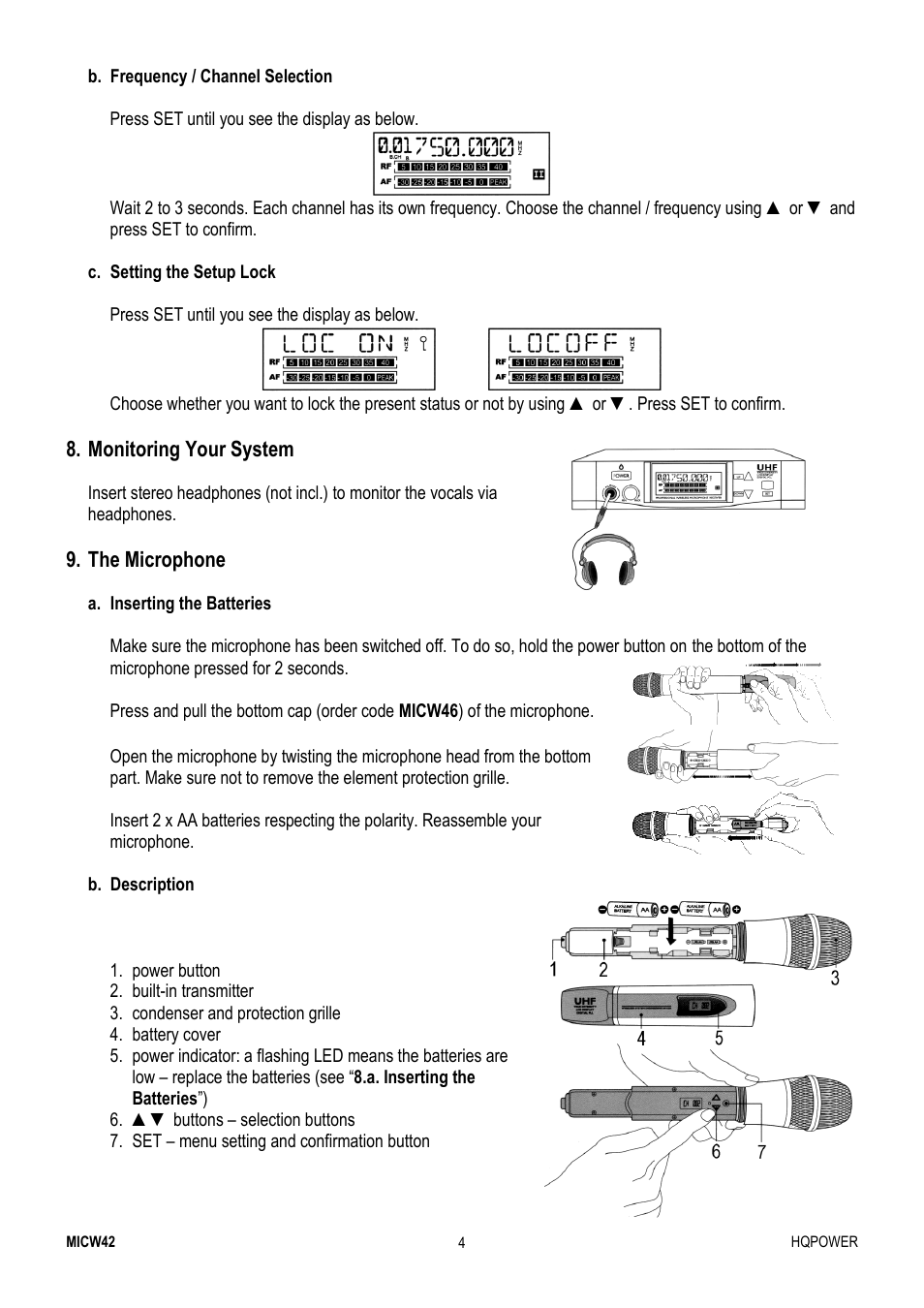 Velleman MICW42 User Manual | Page 4 / 36