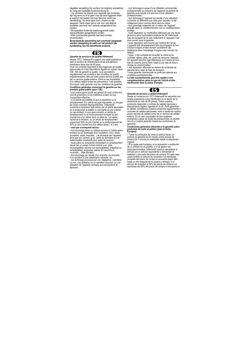 Velleman DVM171THD User Manual | Page 38 / 40