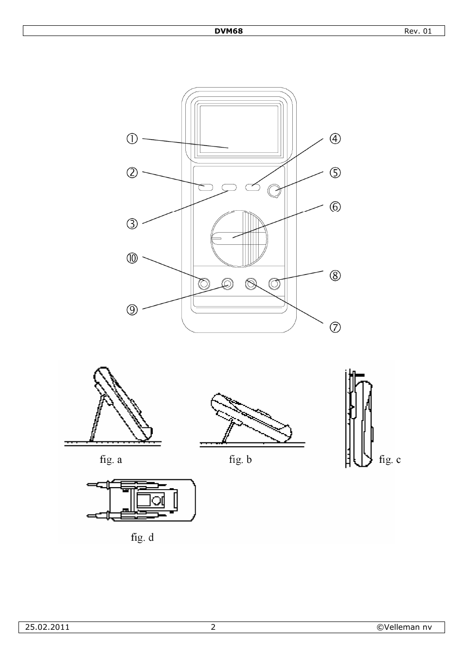 Velleman DVM68 User Manual | Page 2 / 55