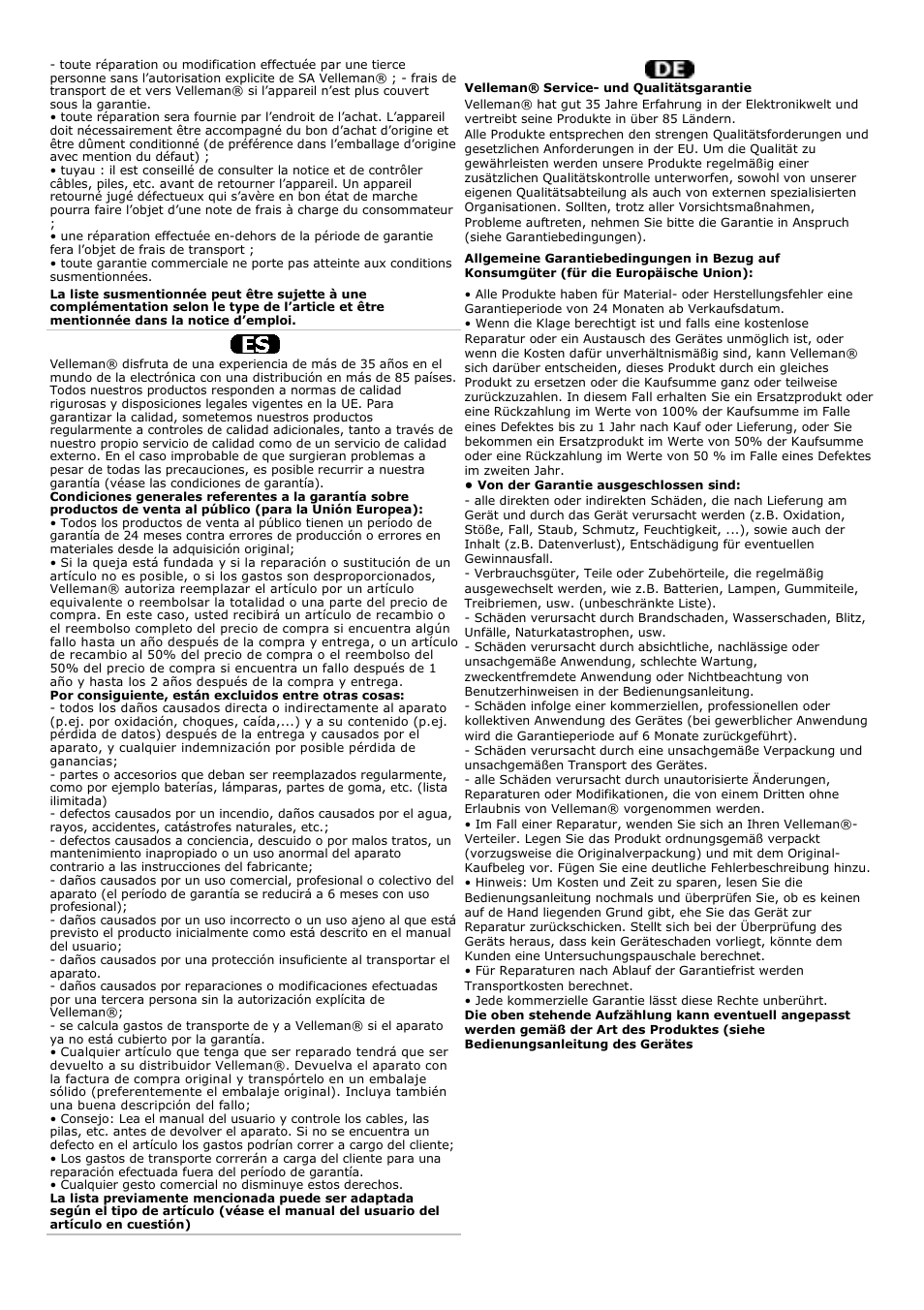 Velleman DVM68 User Manual | Page 55 / 55