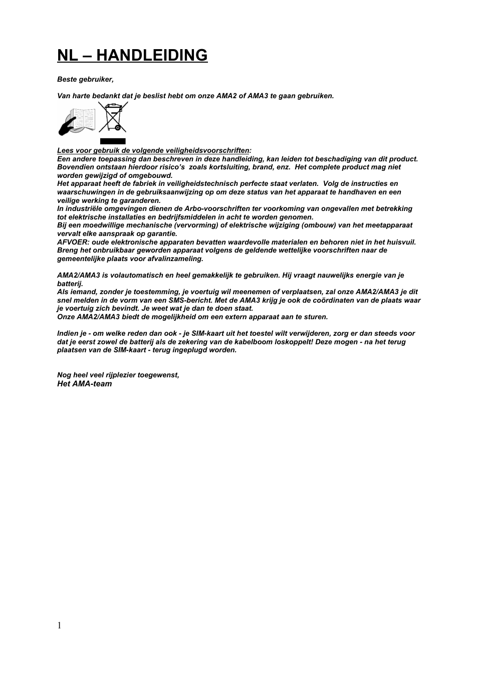 Nl – handleiding | Velleman HAMGSMGPS User Manual | Page 2 / 47