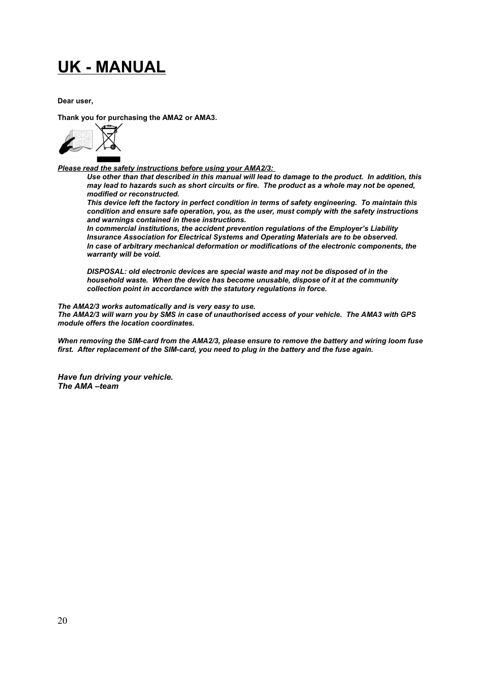 Uk - manual | Velleman HAMGSMGPS User Manual | Page 21 / 47