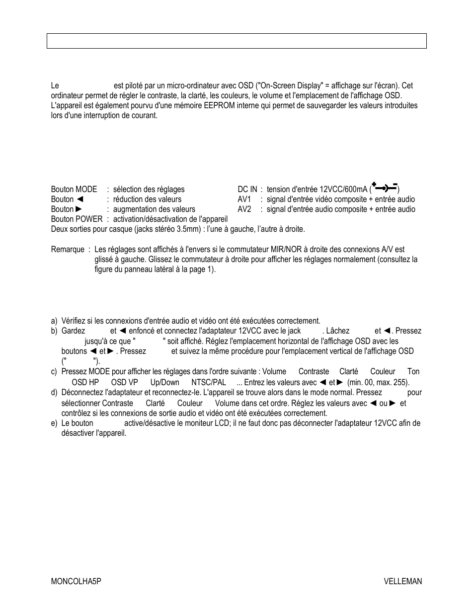 Velleman MONCOLHA5P-C User Manual | Page 4 / 7