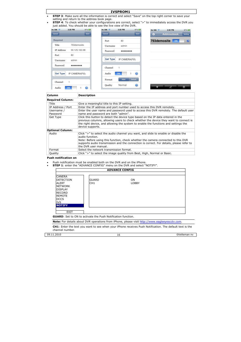 Velleman IVSPROM1 User Manual | Page 16 / 95