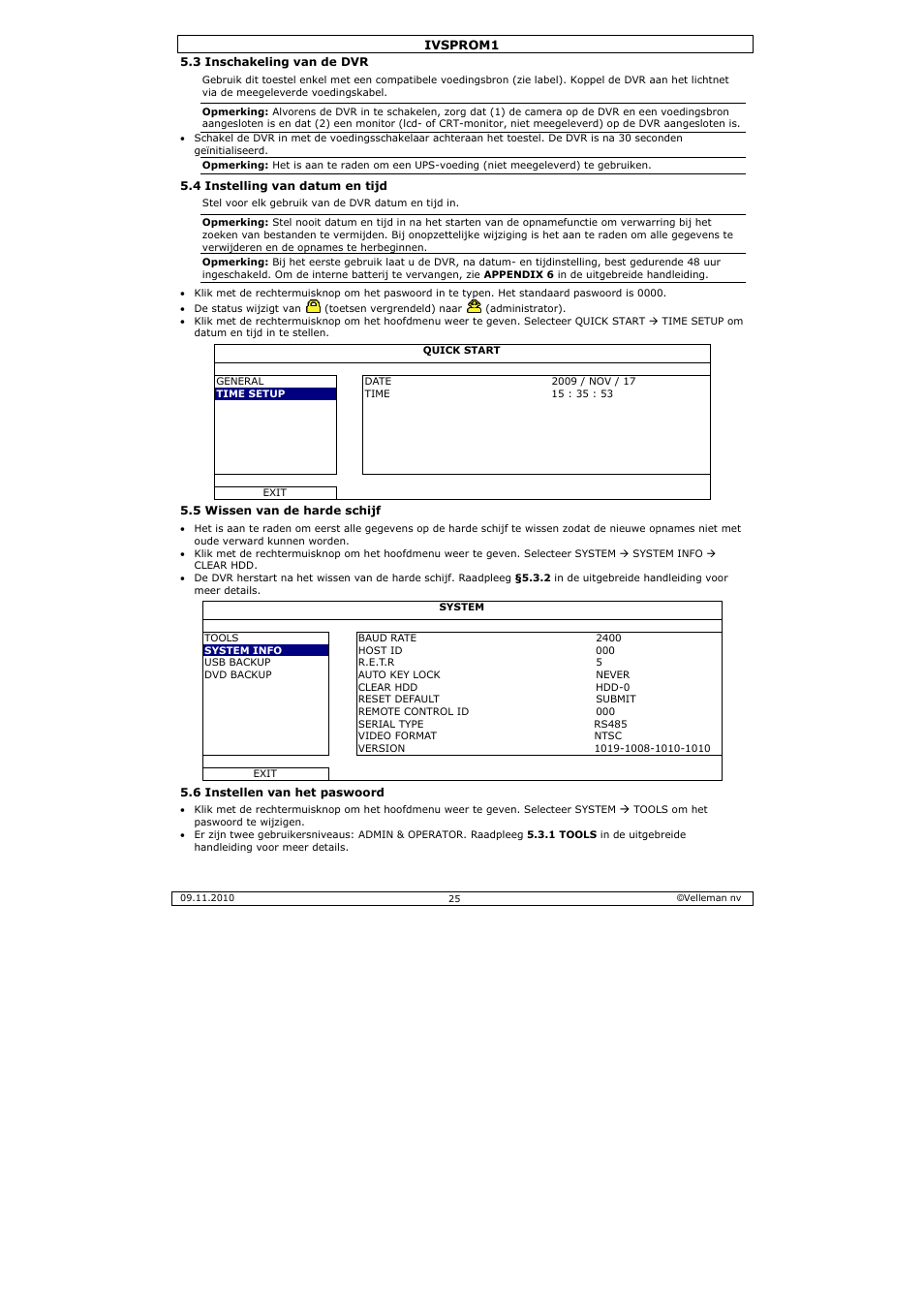 Velleman IVSPROM1 User Manual | Page 25 / 95