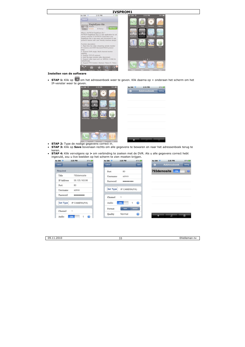Velleman IVSPROM1 User Manual | Page 33 / 95