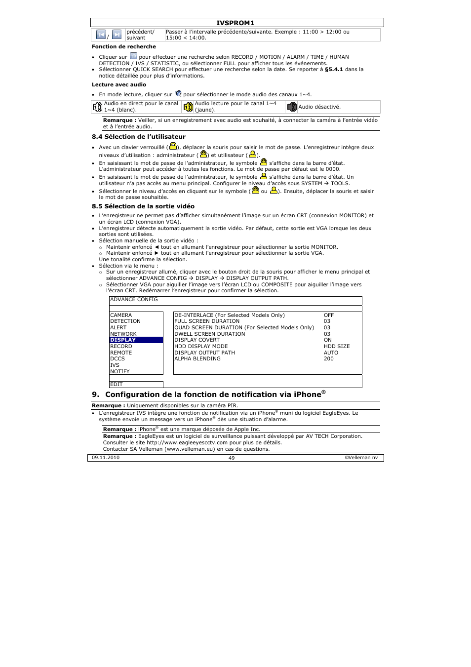 Velleman IVSPROM1 User Manual | Page 49 / 95