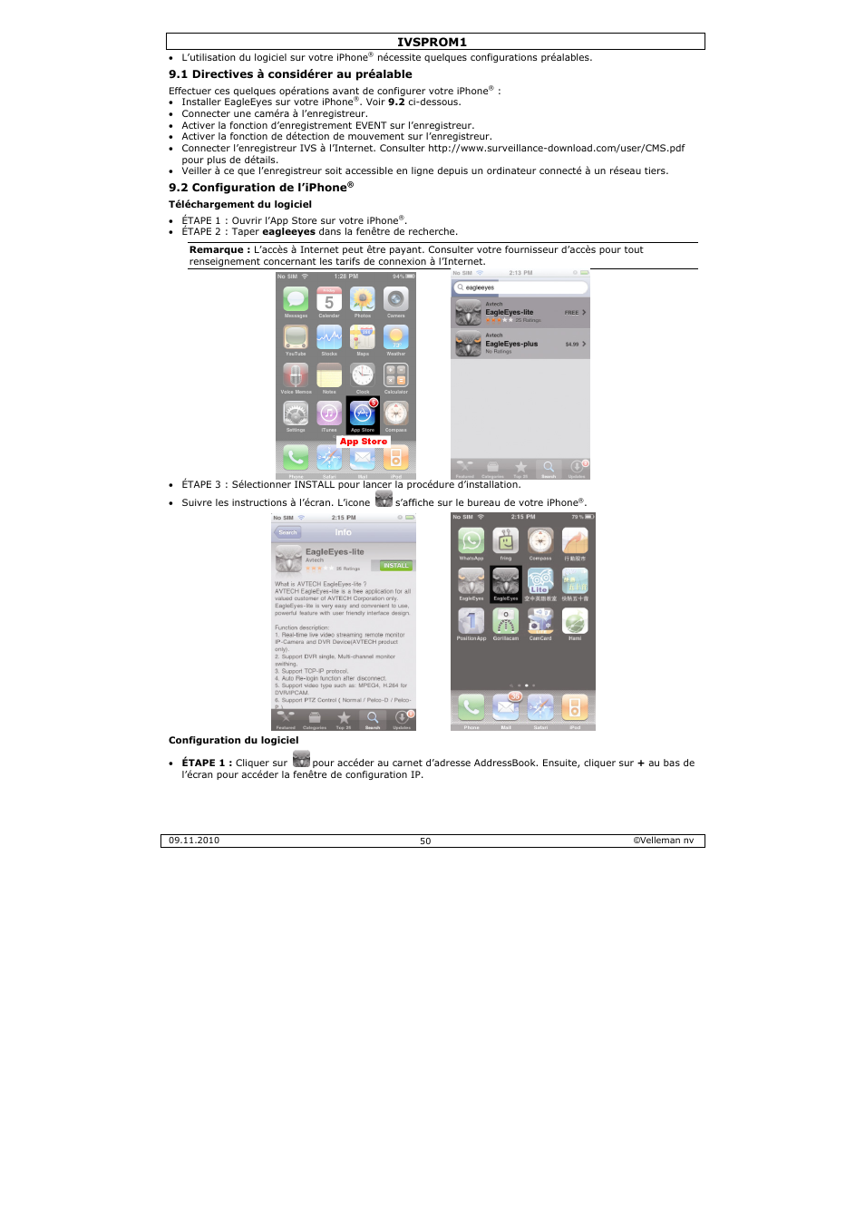 Velleman IVSPROM1 User Manual | Page 50 / 95