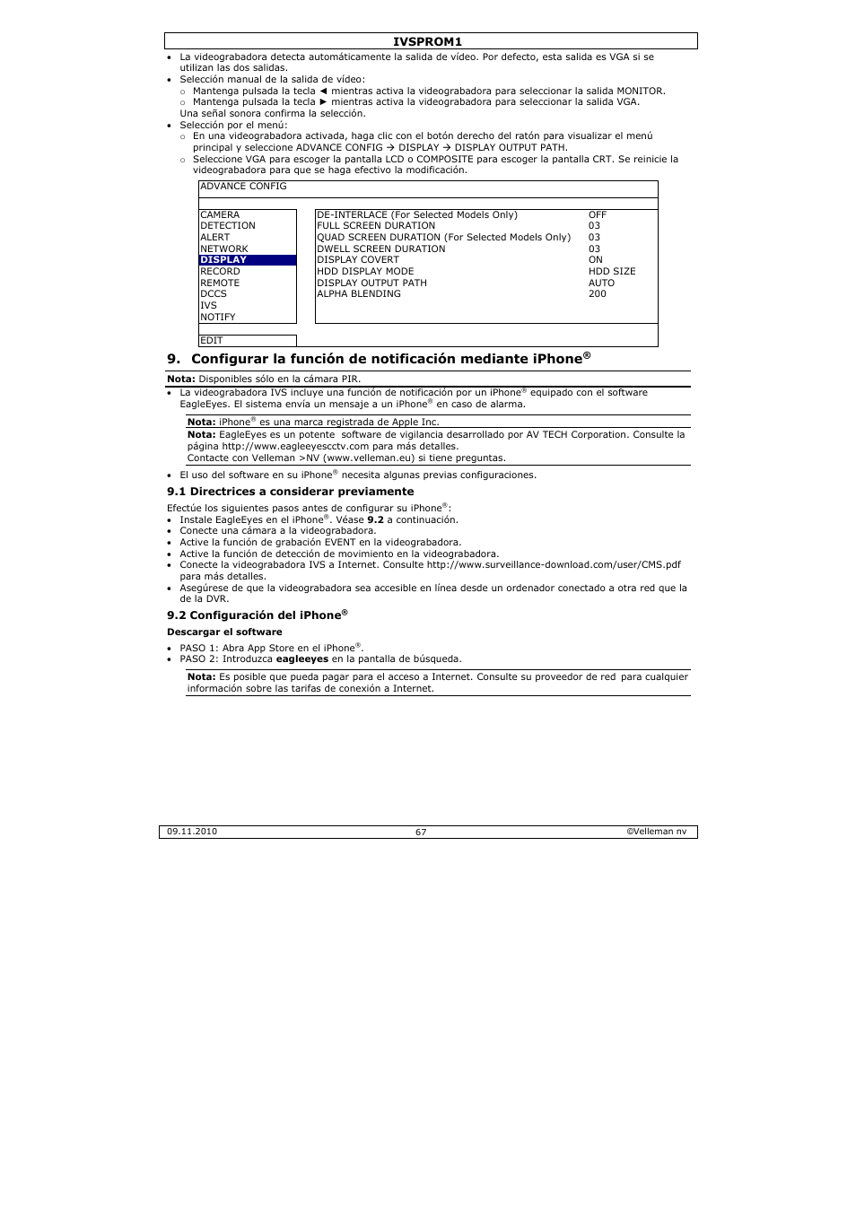 Velleman IVSPROM1 User Manual | Page 67 / 95