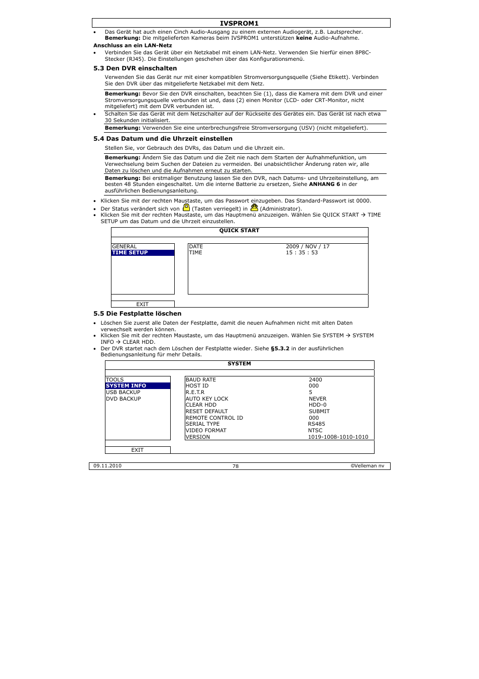 Velleman IVSPROM1 User Manual | Page 78 / 95