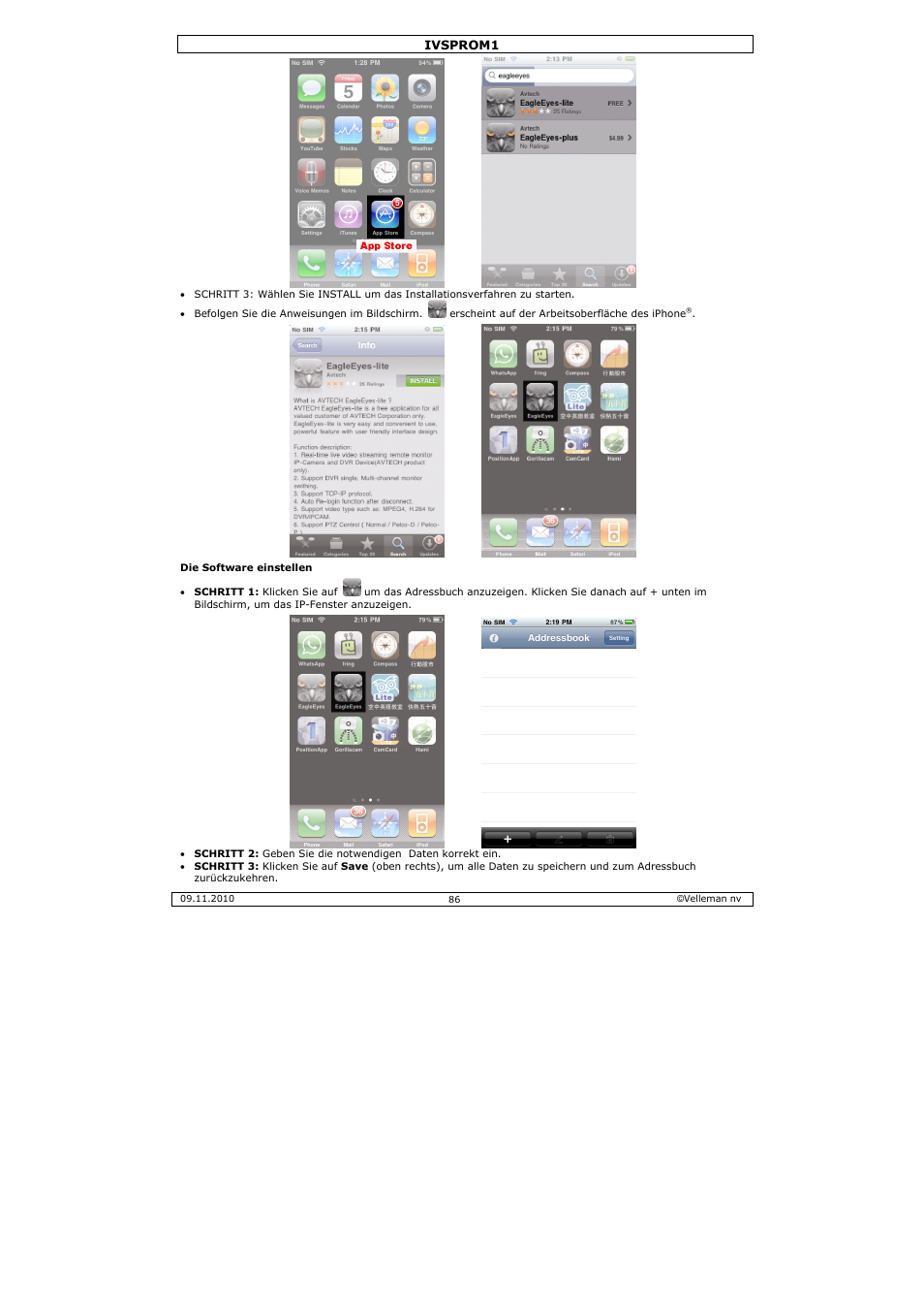 Velleman IVSPROM1 User Manual | Page 86 / 95