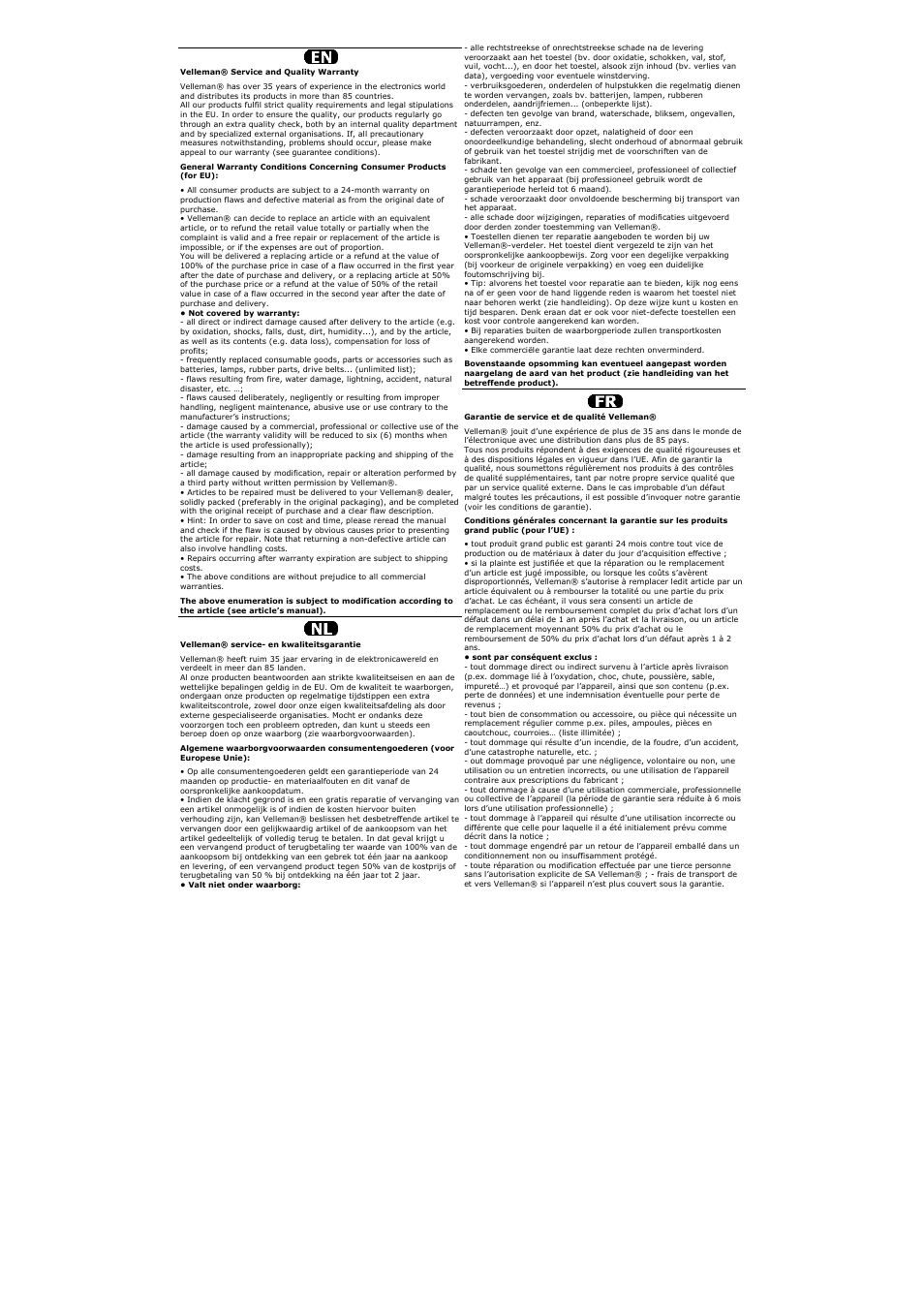 Velleman IVSPROM1 User Manual | Page 94 / 95