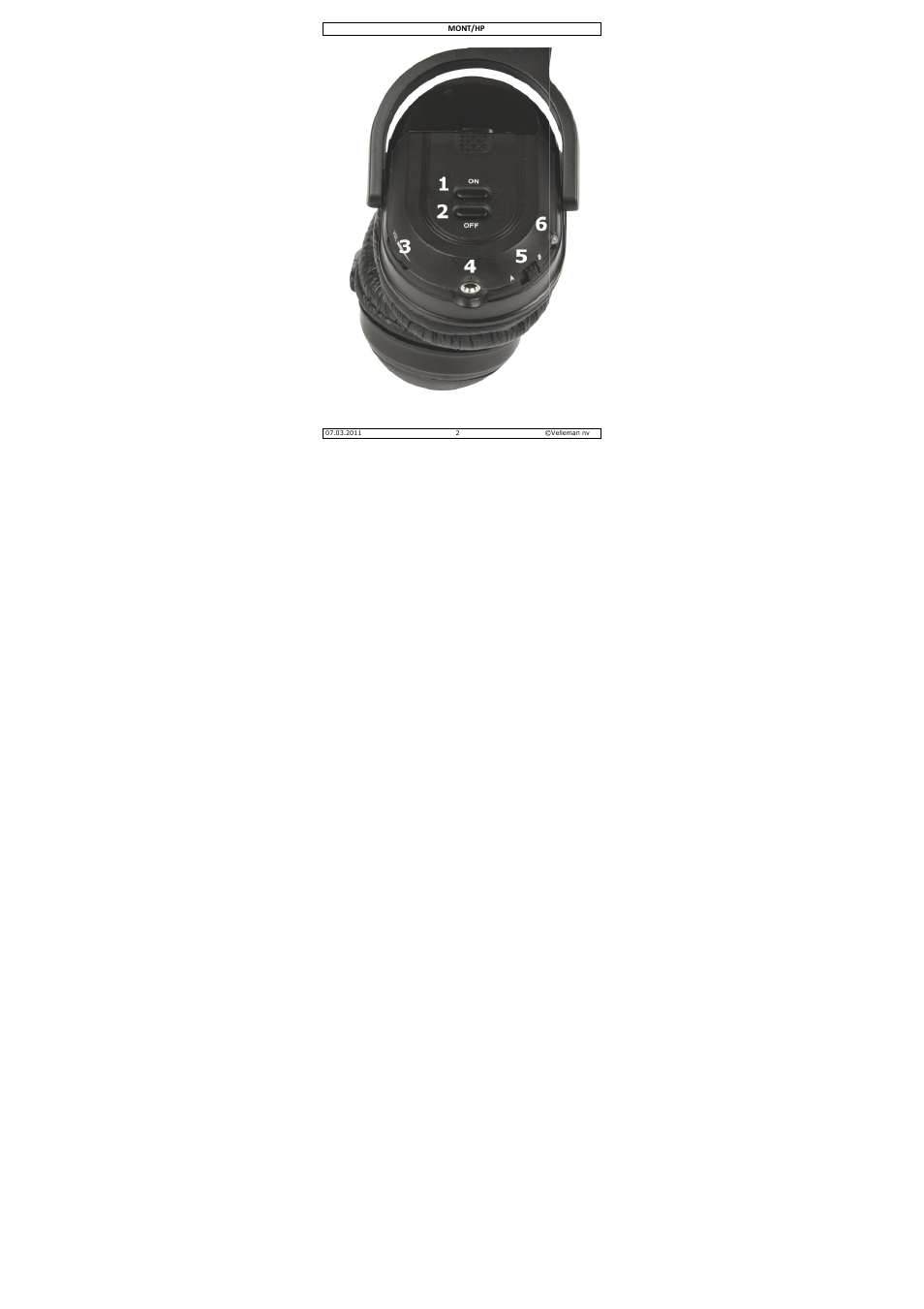 Velleman MONT-HP User Manual | Page 2 / 19