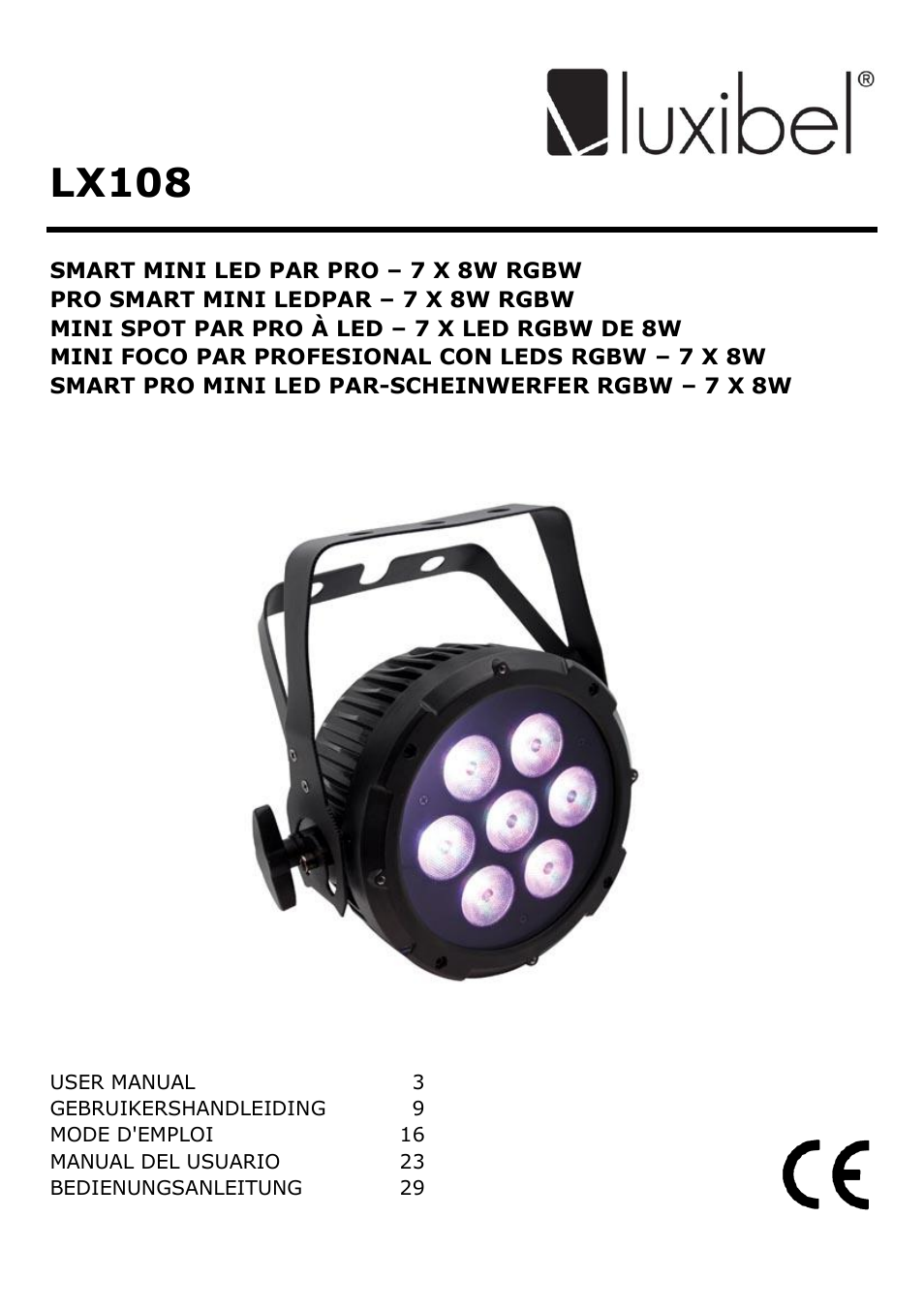 Velleman LX108 User Manual | 37 pages