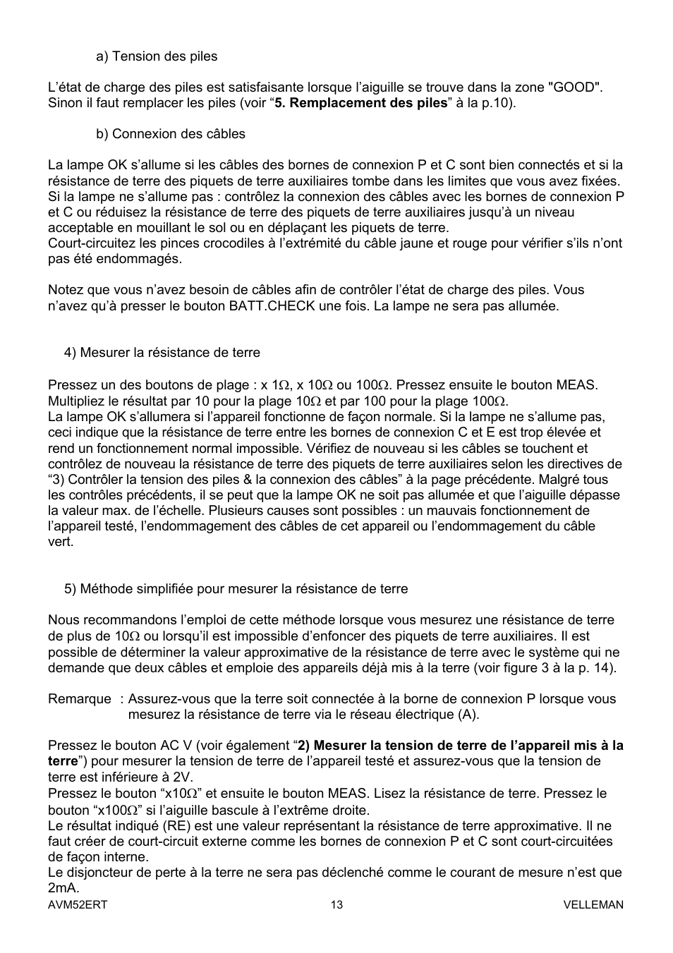 Velleman AVM52ERT User Manual | Page 13 / 39