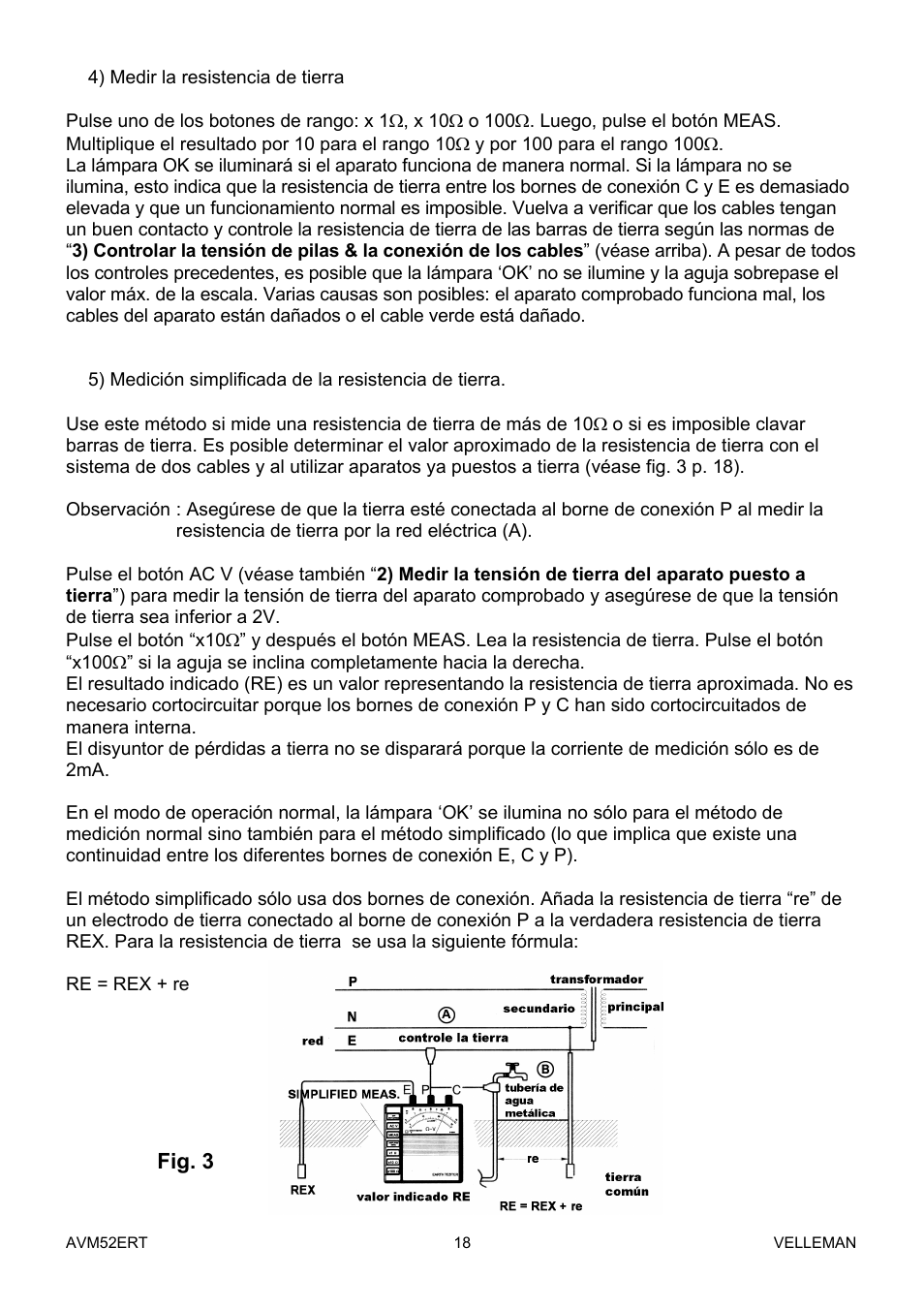 Velleman AVM52ERT User Manual | Page 18 / 39