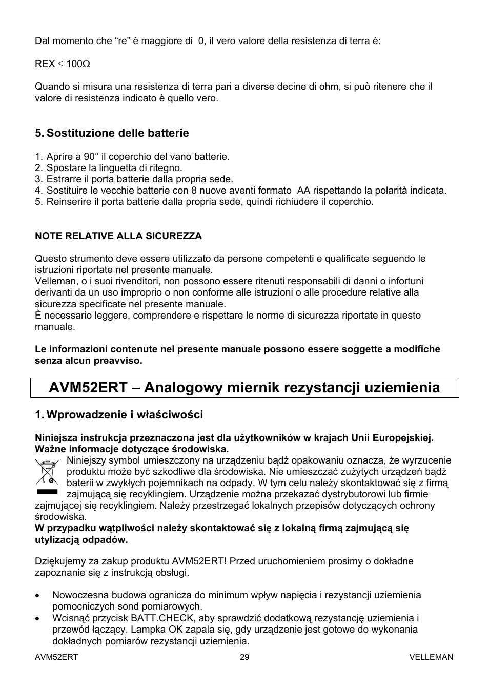 Velleman AVM52ERT User Manual | Page 29 / 39