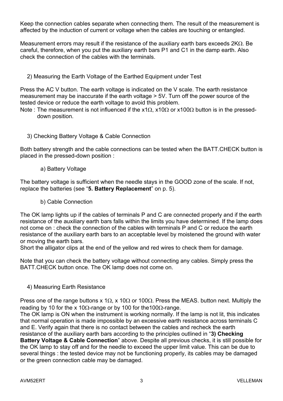 Velleman AVM52ERT User Manual | Page 3 / 39