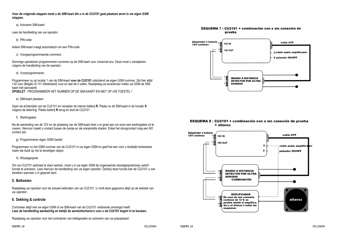 Velleman CU2101 User Manual | Page 12 / 22