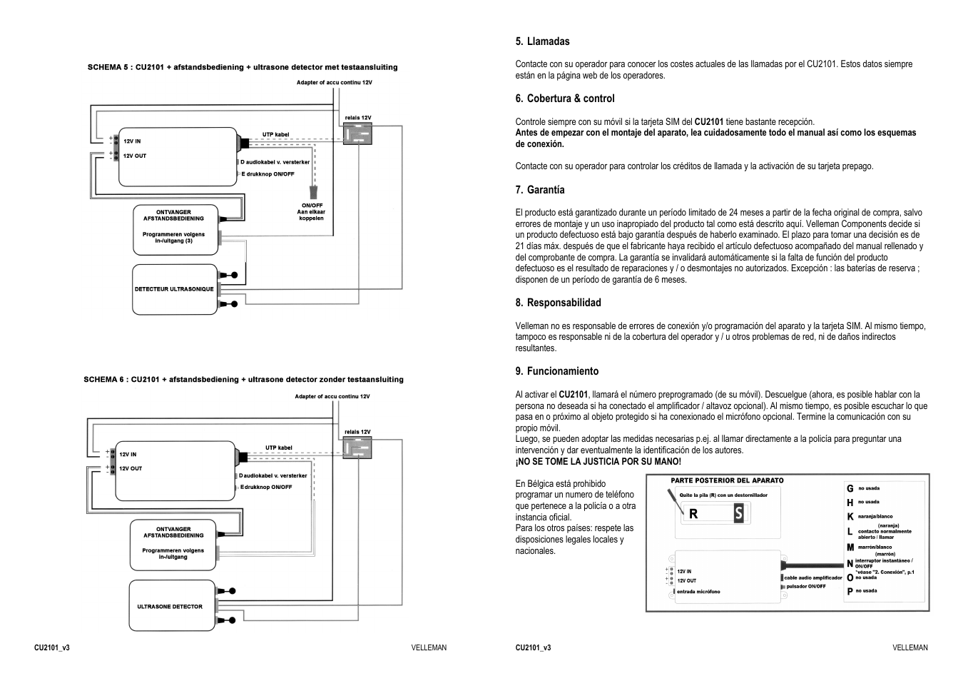 Velleman CU2101 User Manual | Page 16 / 22