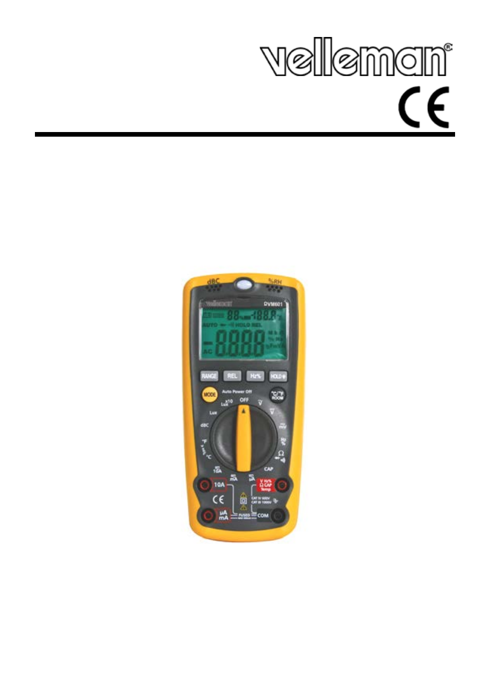 Velleman DVM601 User Manual | 50 pages