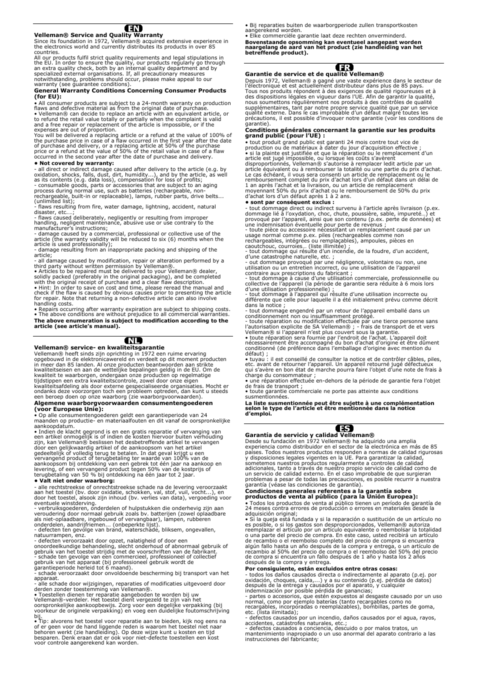 Velleman DVR16H2 User Manual | Page 127 / 128