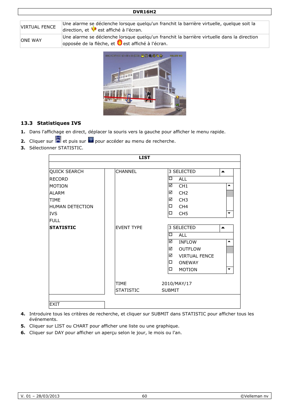 3 statistiques ivs | Velleman DVR16H2 User Manual | Page 60 / 128