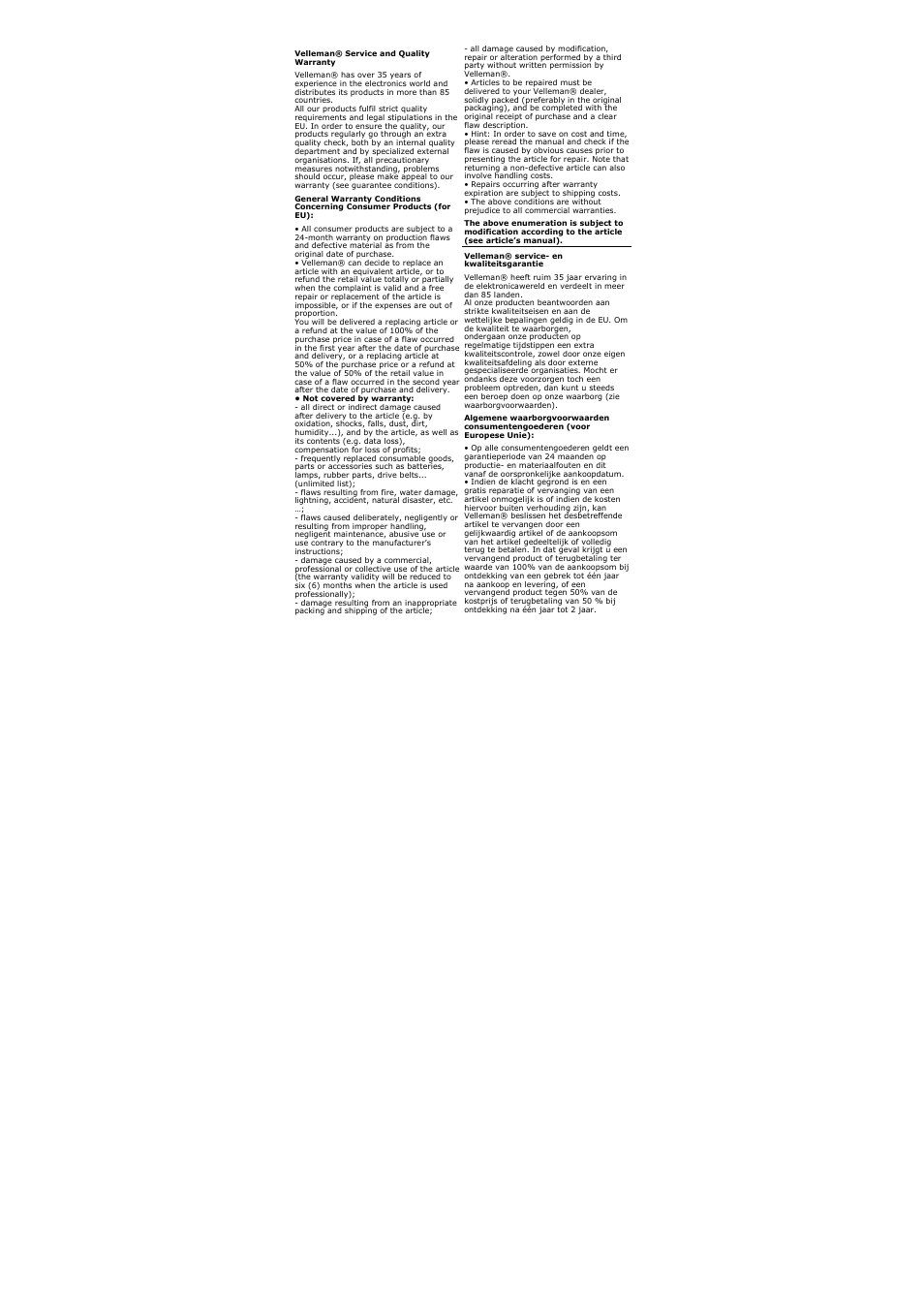 Velleman MONCOLH2 User Manual | Page 19 / 22