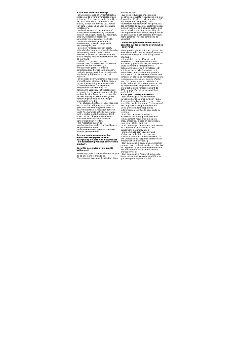 Velleman MONCOLH2 User Manual | Page 20 / 22