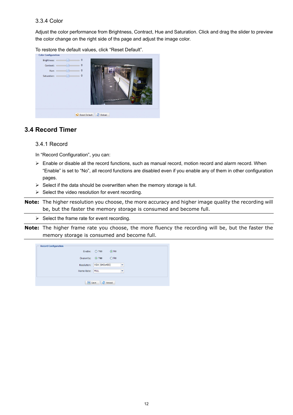 4 record timer | Velleman CAMIP13 Quick Installation Guide User Manual | Page 16 / 27