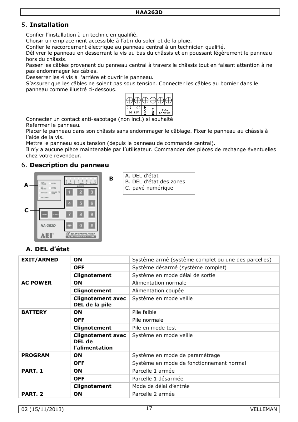 Velleman HAA263D User Manual | Page 17 / 40