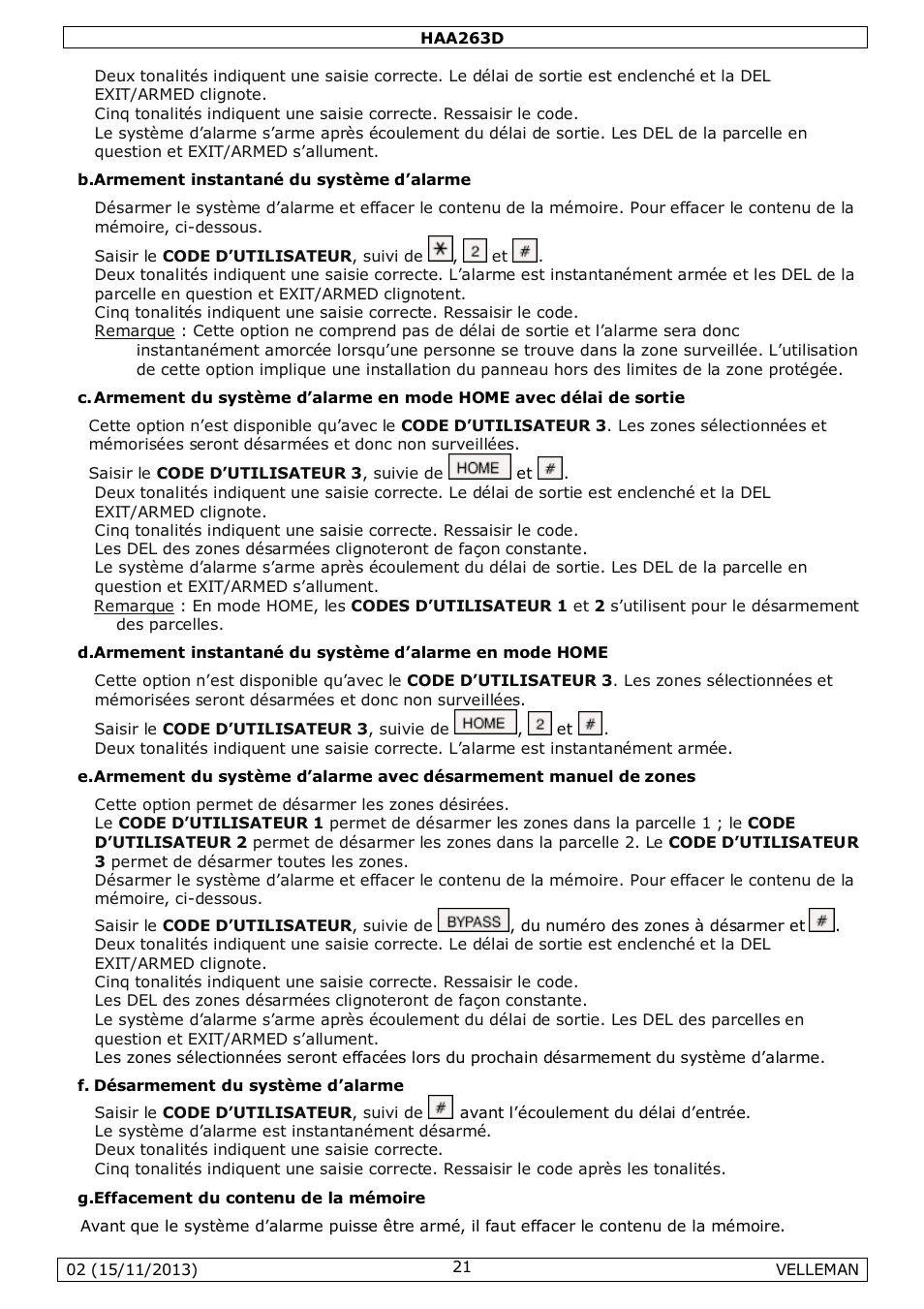 Velleman HAA263D User Manual | Page 21 / 40