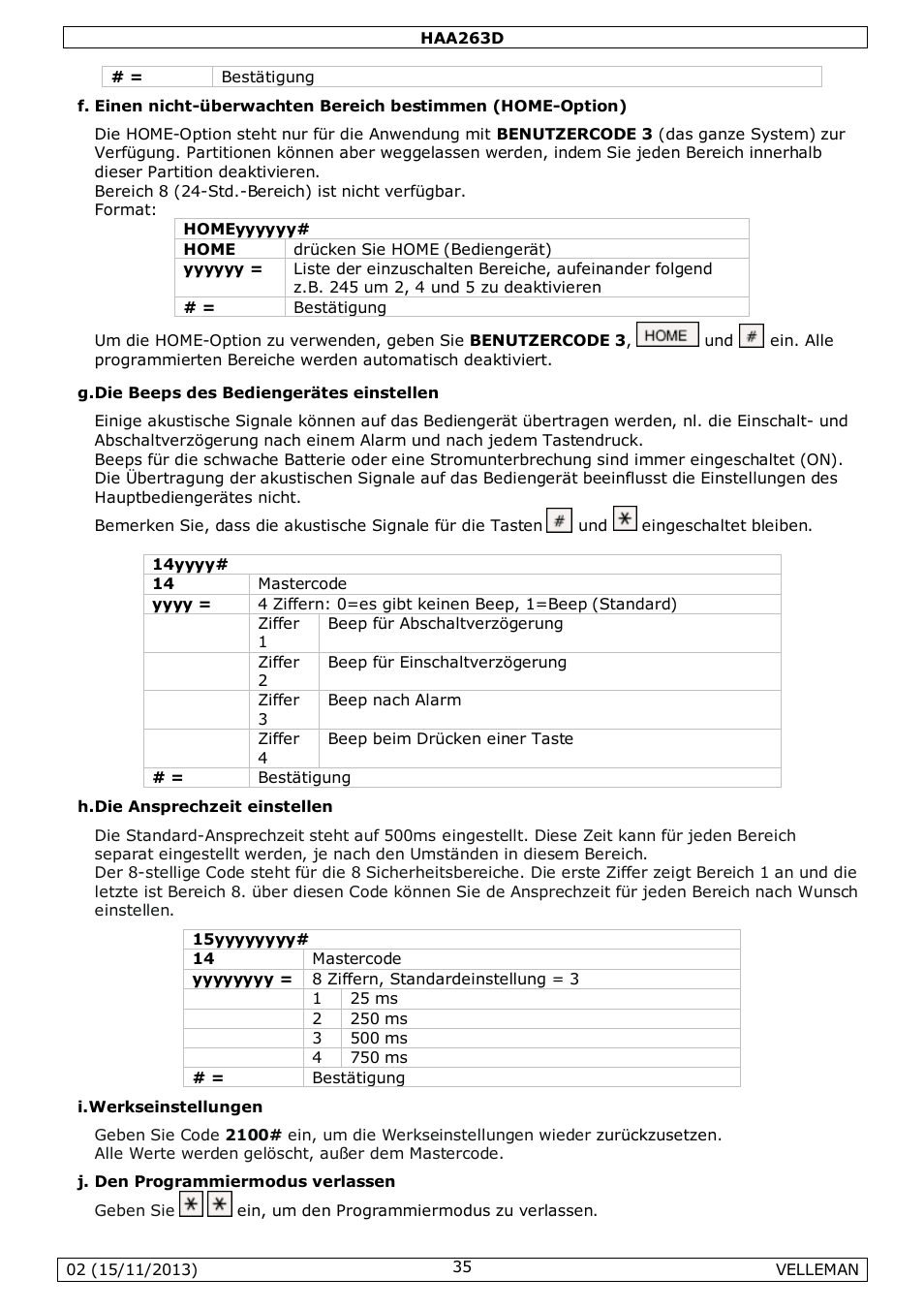Velleman HAA263D User Manual | Page 35 / 40