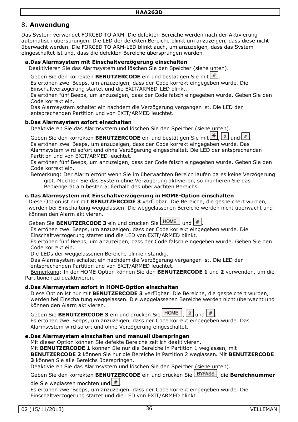 Velleman HAA263D User Manual | Page 36 / 40