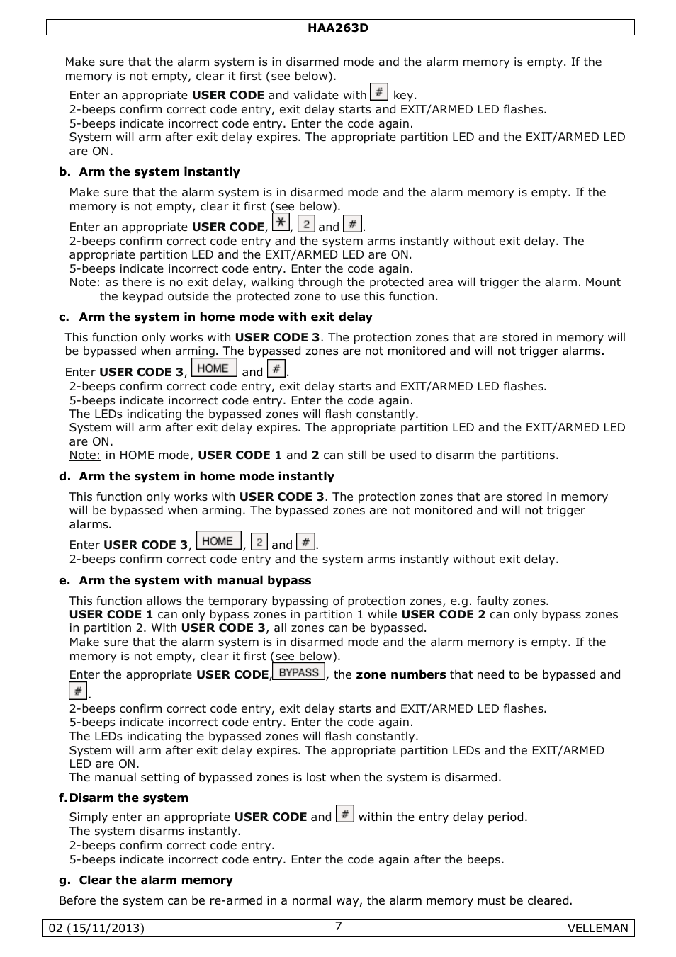 Velleman HAA263D User Manual | Page 7 / 40