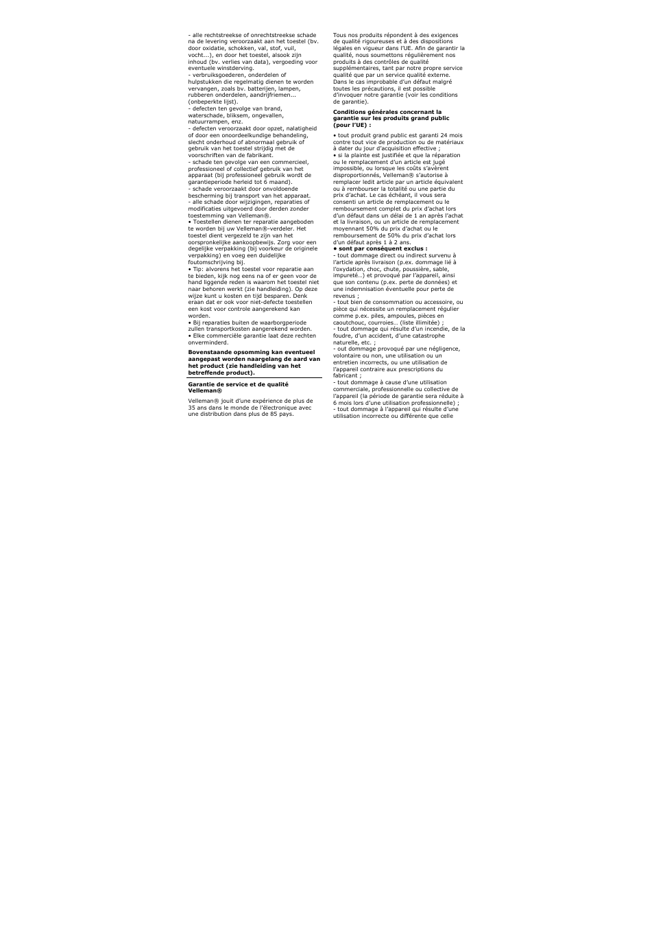 Velleman CAMCOL6A User Manual | Page 9 / 11
