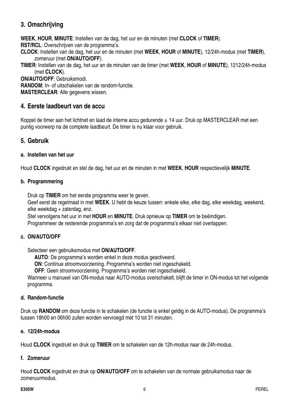 Velleman E305W User Manual | Page 6 / 10